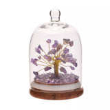 Amethyst Chip Gemstone Crystal Tree Dome