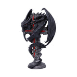 Side Anne Stokes Gothic Guardian Dragon Cross Candle Holder