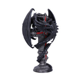 Anne Stokes Gothic Guardian Dragon Cross Candle Holder Side