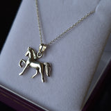 Boxed Horse Pendant on Sterling Silver Chain Necklace