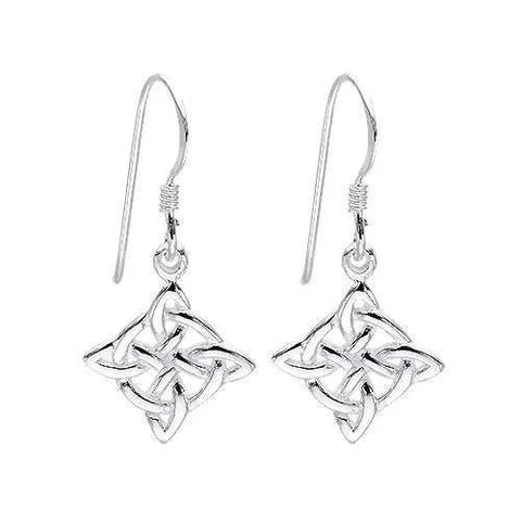Celtic Infinity  Knot  925 Sterling Silver Earrings