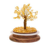 Citrine Chip Gemstone Crystal Tree out of the Dome