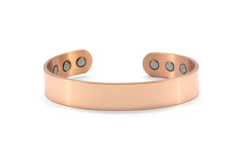 Copper Magnetic Bracelet Plain Design 6 Magnets