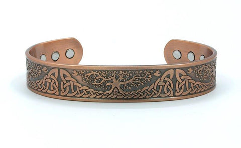 Copper Magnetic Bracelet Tree of Life Celtic Knot 6 Magnets