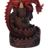 Base Crimson Keep Red Dragon Backflow Incense Burner