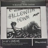 Boxed Disney The Nightmare Before Christmas Set of 2 Ceramic Coasters