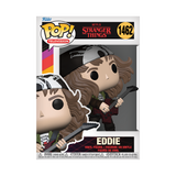 Finale Hunter Eddie with Guitar Netflix TV Stranger Things 72138 Funko Pop Box 1462 - with Hellfire Club tee shirt on