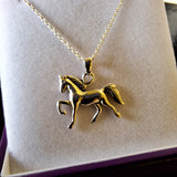 Horse Pendant on Sterling Silver Chain Necklace Boxed