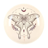 Luna Moth Cream Ceramic Plate Incense Holder