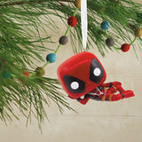 Marvel Deadpool Funko Hallmark Hanging Ornament Decoration on Christmas Tree