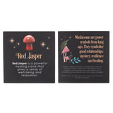Red Jasper Magical Polished Crystal Mushroom Card