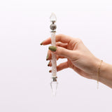 Shiva Lingam Rock Quartz Magic Wand - Wisdom Stone Crystal in Hand