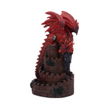 Side Crimson Keep Red Dragon Backflow Incense Burner