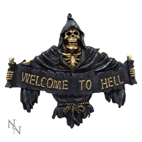 Welcome to Hell Wall Hanging Wall Plaque Nemesis Now