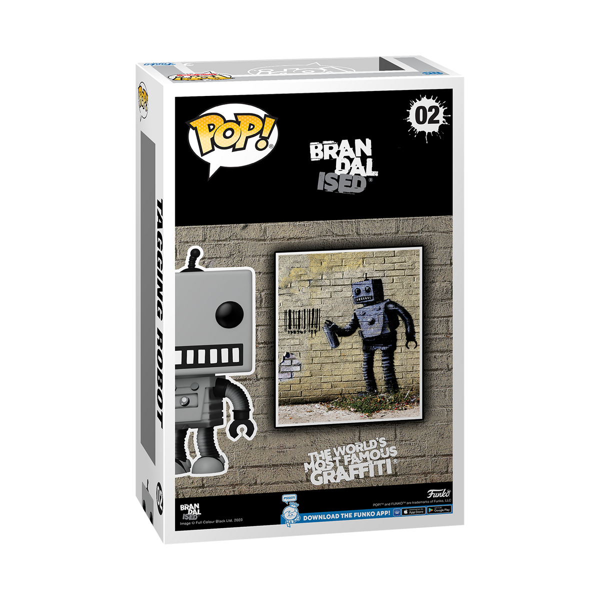 【FUNKO POP】Tagging Robot Banksy (バンクシー) Brandalised Tagging Robot Banksy Funko Pop 02 | Mystical and