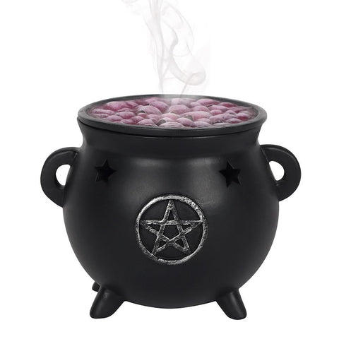 Pentagram Cauldron Incense Cone Burner Holder