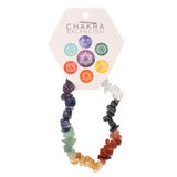 Chakra Stone Chip Elasticated Bracelet at Mystical and Magical Halifax UK