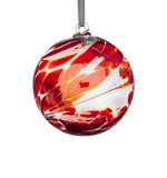 Glass Hanging Birthstone Ball July Ruby Sienna Glass