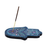 Blue Hamsa Hand Incense Stick Holder at Mystical and Magical