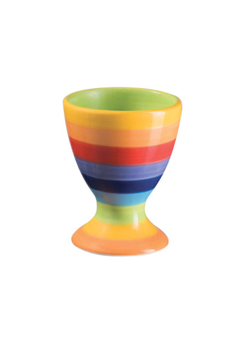 Fair Trade Namaste Rainbow Egg Cup Hand Painted