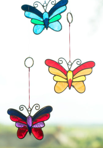 Multi Colour Butterfly Suncatcher