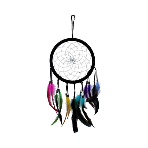 Vivid Dreams Dreamcatcher with Multi Coloured Feathers