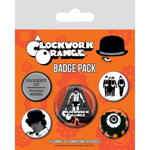 A Clockwork Orange Ultra Violence 5 Pin Badges Pack BP80820