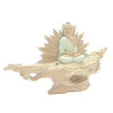 A Juliana Meditating Buddha on a Branch Figurine Side