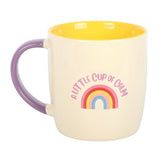 Colourful Rainbow A Little Cup of Calm Ceramic Mug