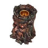 Aged Oak Green Man Tree Spirit Backflow Incense Burner