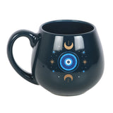 Front All Seeing Eye Blue design Ceramic Mug