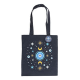 With andles All Seeing Eye Blue Polycotton Tote Bag