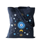 All Seeing Eye Blue Polycotton Tote Bag