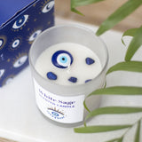 Display All Seeing Eye White Sage Crystal Chip Protection Paraffin Candle