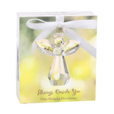 Packaged Always Beside You Faceted Glass Angel Hanging Decoration On Ribbon