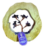 Amethyst Wishing Tree of Life Wooden Block