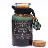 Infused Ancient Witch Prosperity Bath Spell Potion Aventurine Crystal Amulet Necklace