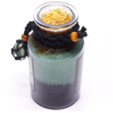 Ancient Witch Prosperity Bath Spell Potion Aventurine Crystal Amulet Necklace Infused Flowers