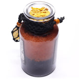 Ancient Witch Success Bath Spell Potion and Citrine Crystal Necklace Amulet Sunflower Seeds