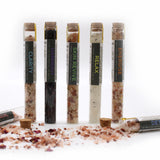 Aromatherapy Bath Salts Pack of 7 Glass Vials