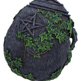 Aged Pentagram Skull Figurine Ornament Nemesis Now B7366A26  top pentatcle