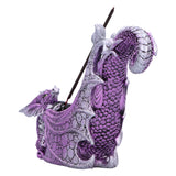Draconic Essence Purple Incense Burner Holder 26cm back