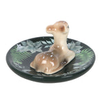 Back Fawn Green Ceramic Trinket Dish