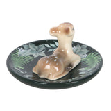 Back Fawn Green Ceramic Trinket Dish