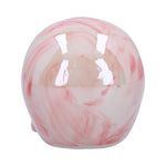 Back Marbellum Pink Ceramic Marble Skull 7cm Nemesis Now U6450X3