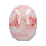 Back Marbellum Pink Ceramic Marble Skull 13.5cm Nemesis Now U6451X3
