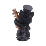 Back Music Meowstro Steampunk Black Cat Playing Bass Cello Figurine Nemesis Now U7602B26