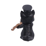 Back of Music Meowstro Steampunk Black Cat Playing Violin Figurine Nemesis Now U7603B26