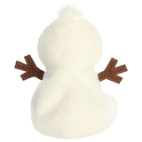 Back of Palm Pals Twig Snowman Plush Aurora World