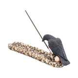Black Raven Perched On A Skull Incense Stick Holder 25cm Nemesis Now NEM2836